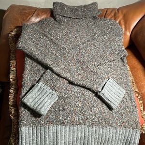 Rachel Zoe Grey Multicolored Tweed Sweater -Small